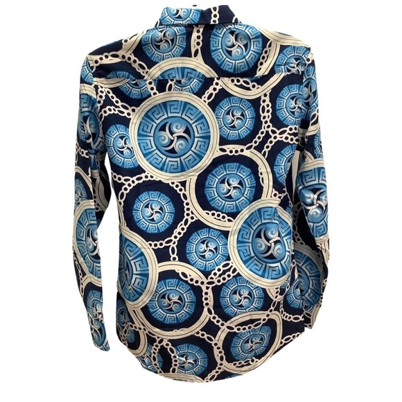 Silver Stone Geo Collection Long Sleeve Men’s Modern Fit Dress Shirt New - Picture 4 of 6